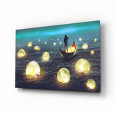 Moon Collector Glass Wall Art.